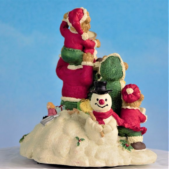 Bears Family Vintage Christmas Music Box - Picture 5 of 12